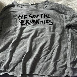 Grey long sleeve graphic